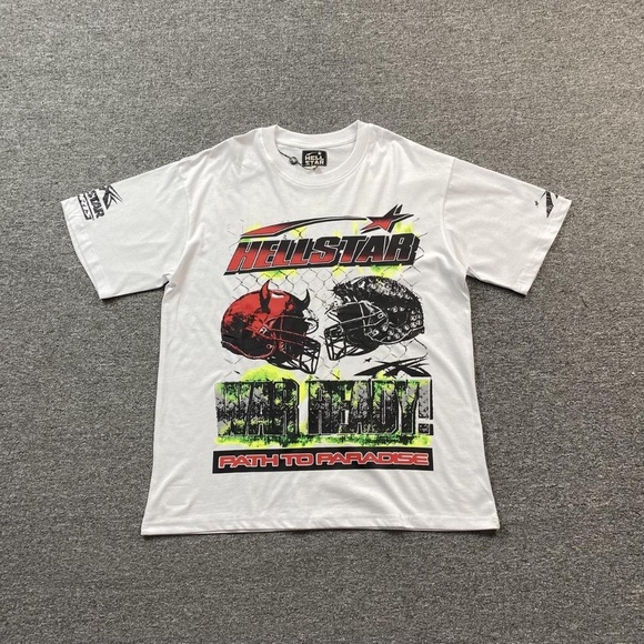 Hellstar Other - Hellstar Men's White War Ready! - Path to Paradise T-Shirt Size Medium